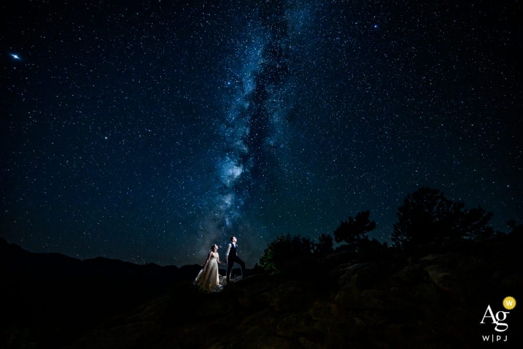 wedding photos under the stars 