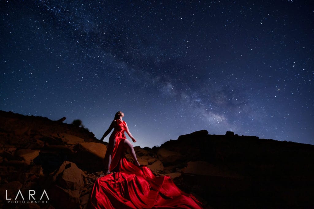 Wedding photos with stars 